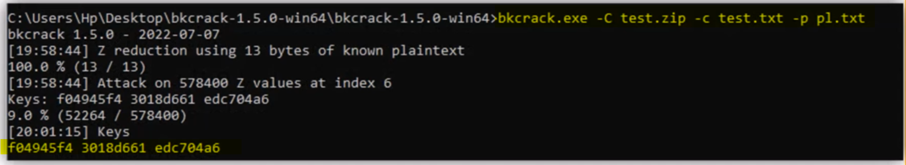 Getting recovery key
